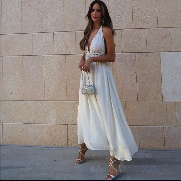 ZARA RHINESTONE MIDI DRESS LIMITED EDITION - Picture 2 of 12